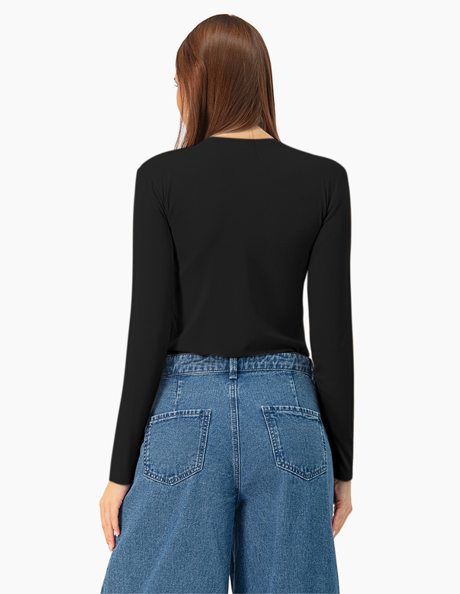 Blusa manga larga para mujer 2