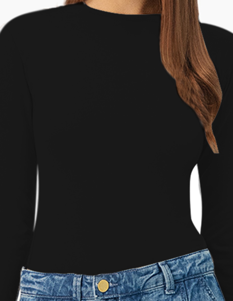 Blusa manga larga para mujer 5
