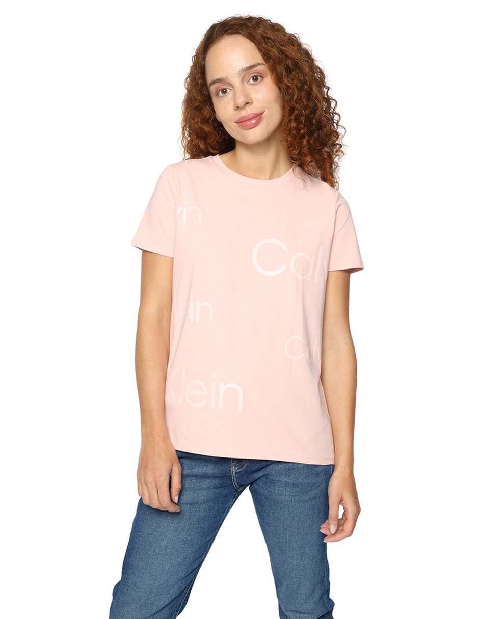 Playera manga corta Calvin Klein cuello redondo para mujer