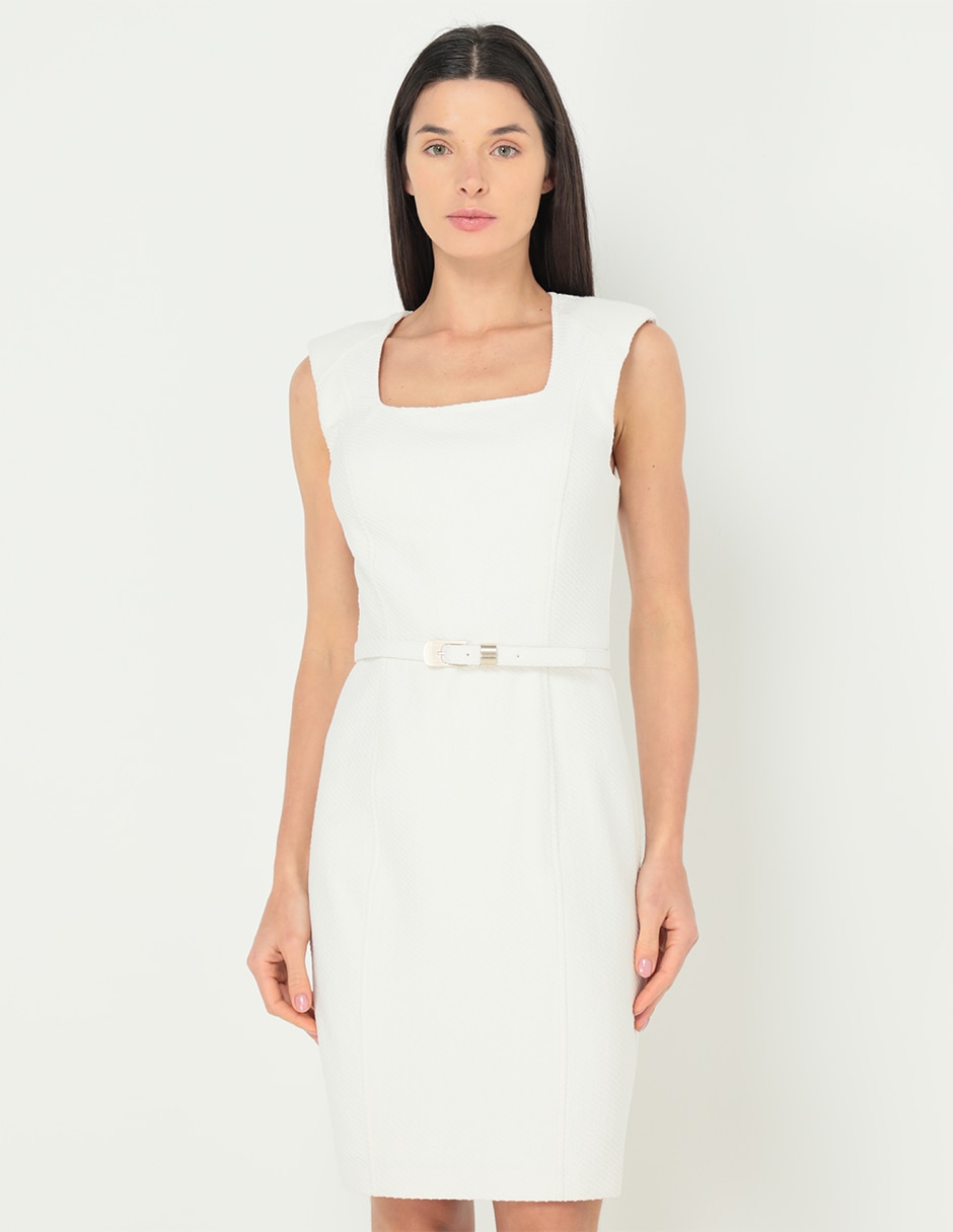 Vestido blanco corto discount casual