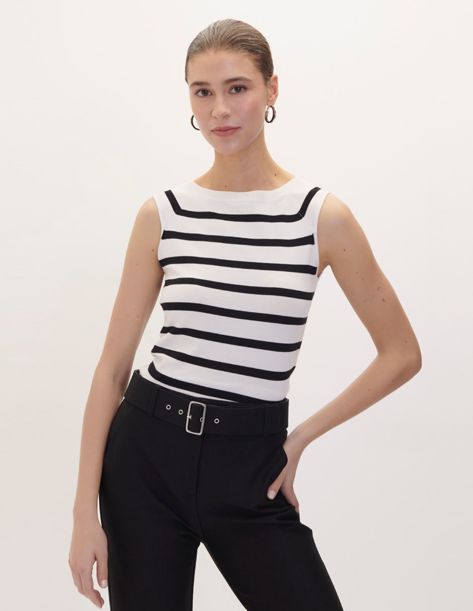 Top cuello redondo Top cuello redondo