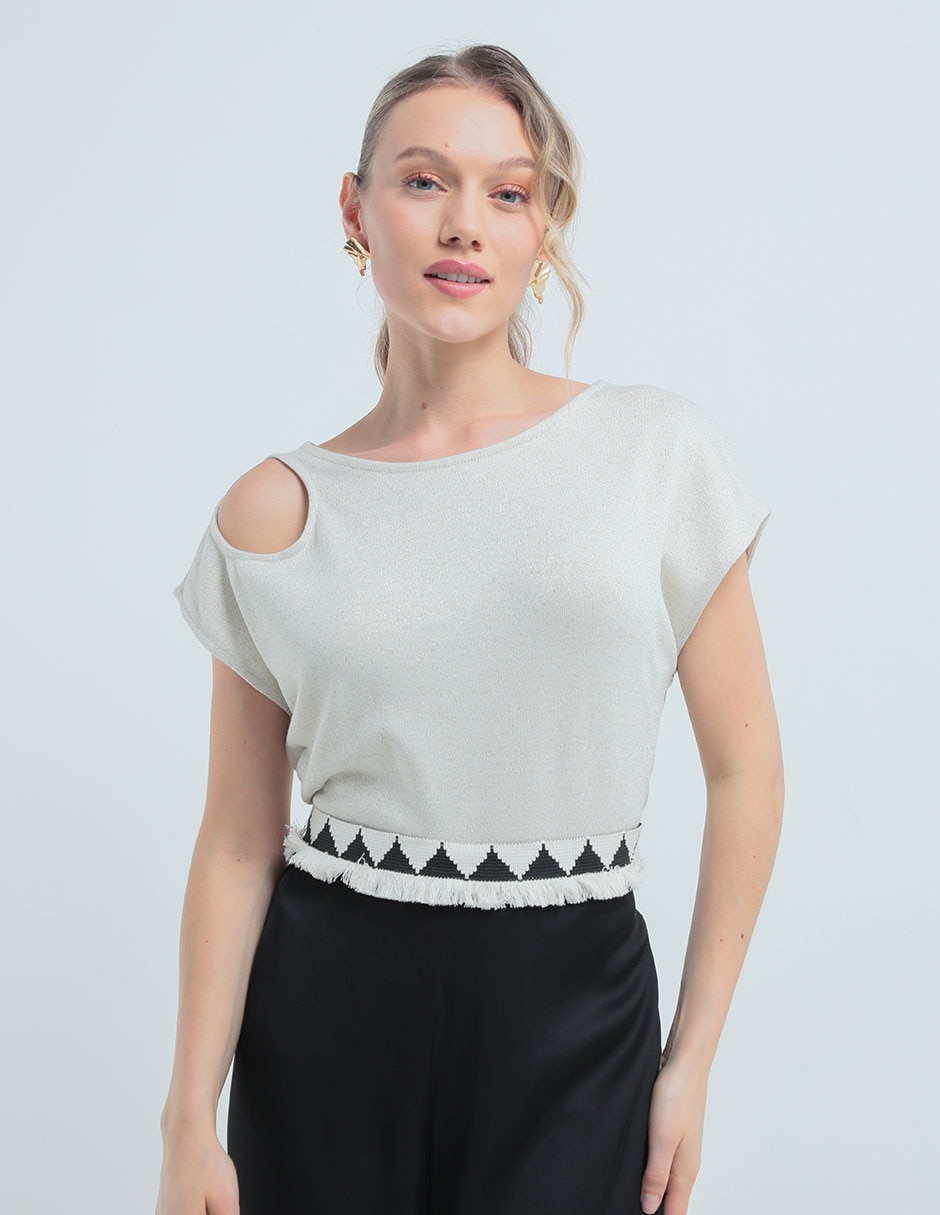 Blusa manga corta para mujer 1