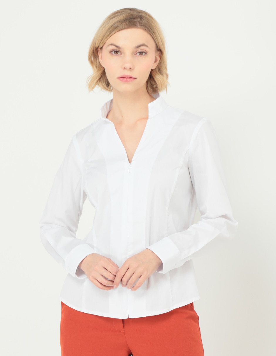 Blusa manga larga para mujer
