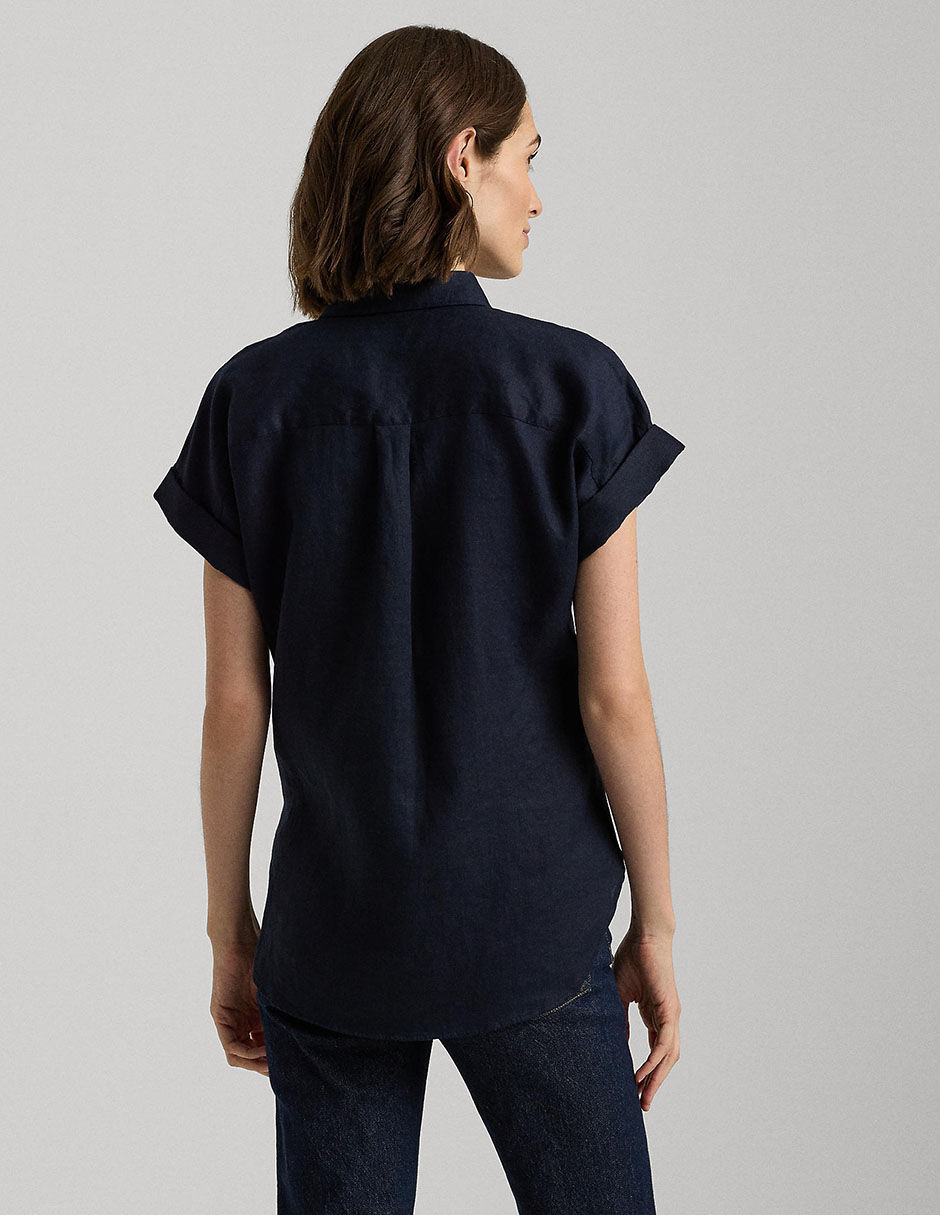 BLUSA LAUREN RALPH LAU, M, AZUL MARINO