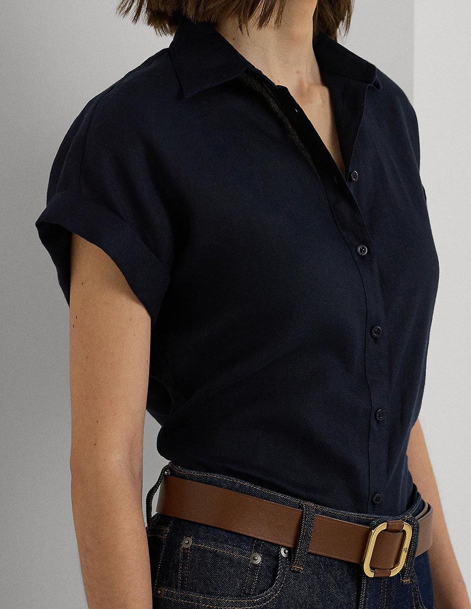 BLUSA LAUREN RALPH LAU, M, AZUL MARINO
