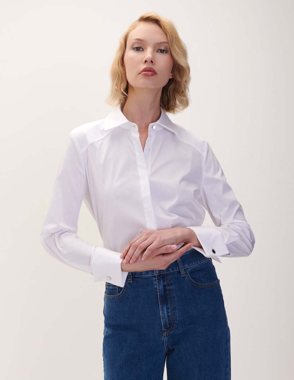 Camisa Blanca Amazon Camisas De Mujer De Vestir Camisa Blanca