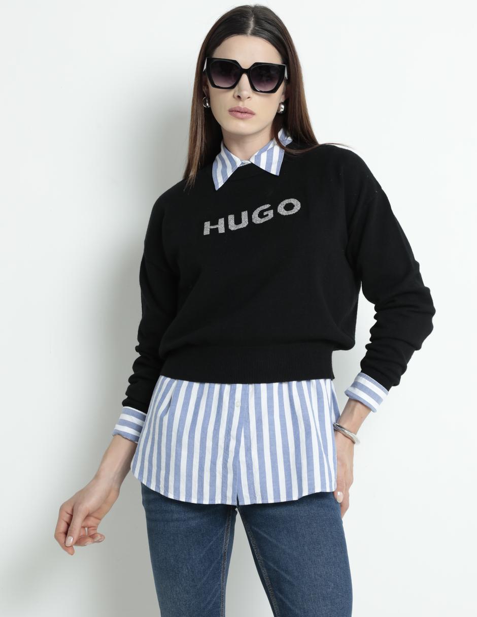 Suéter cuello redondo para mujer