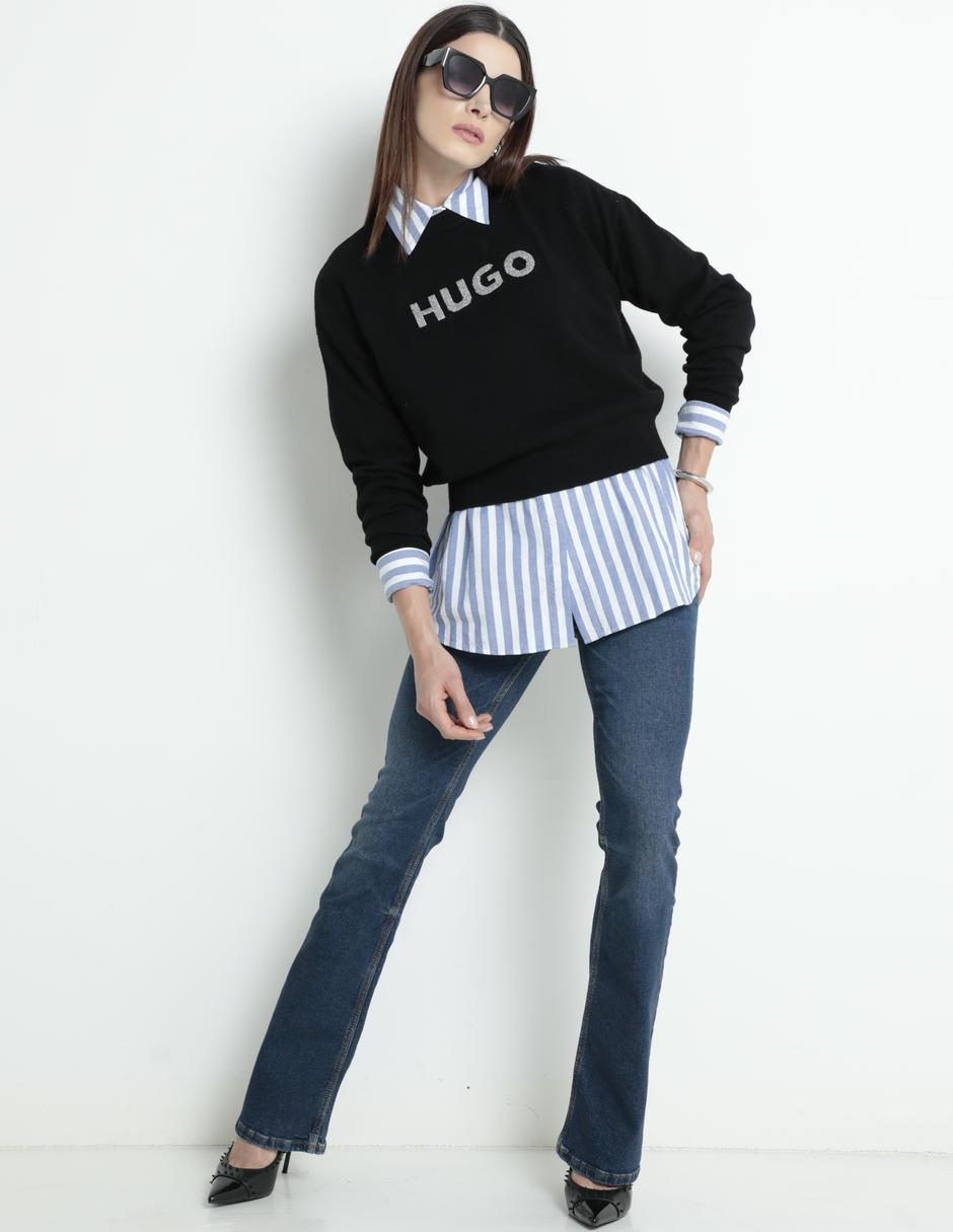 Suéter cuello redondo para mujer 3