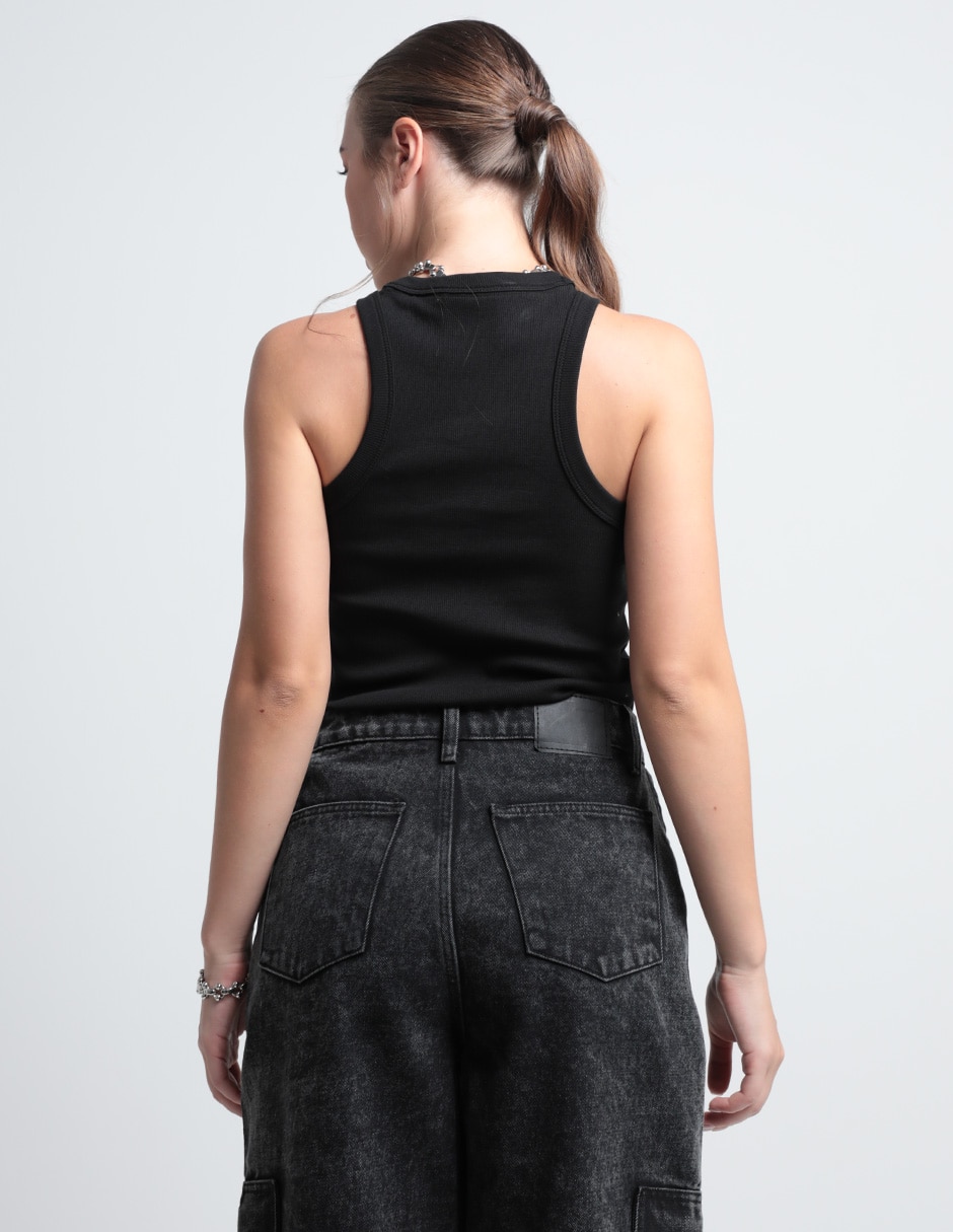 Top cuello redondo tirante ancho 2