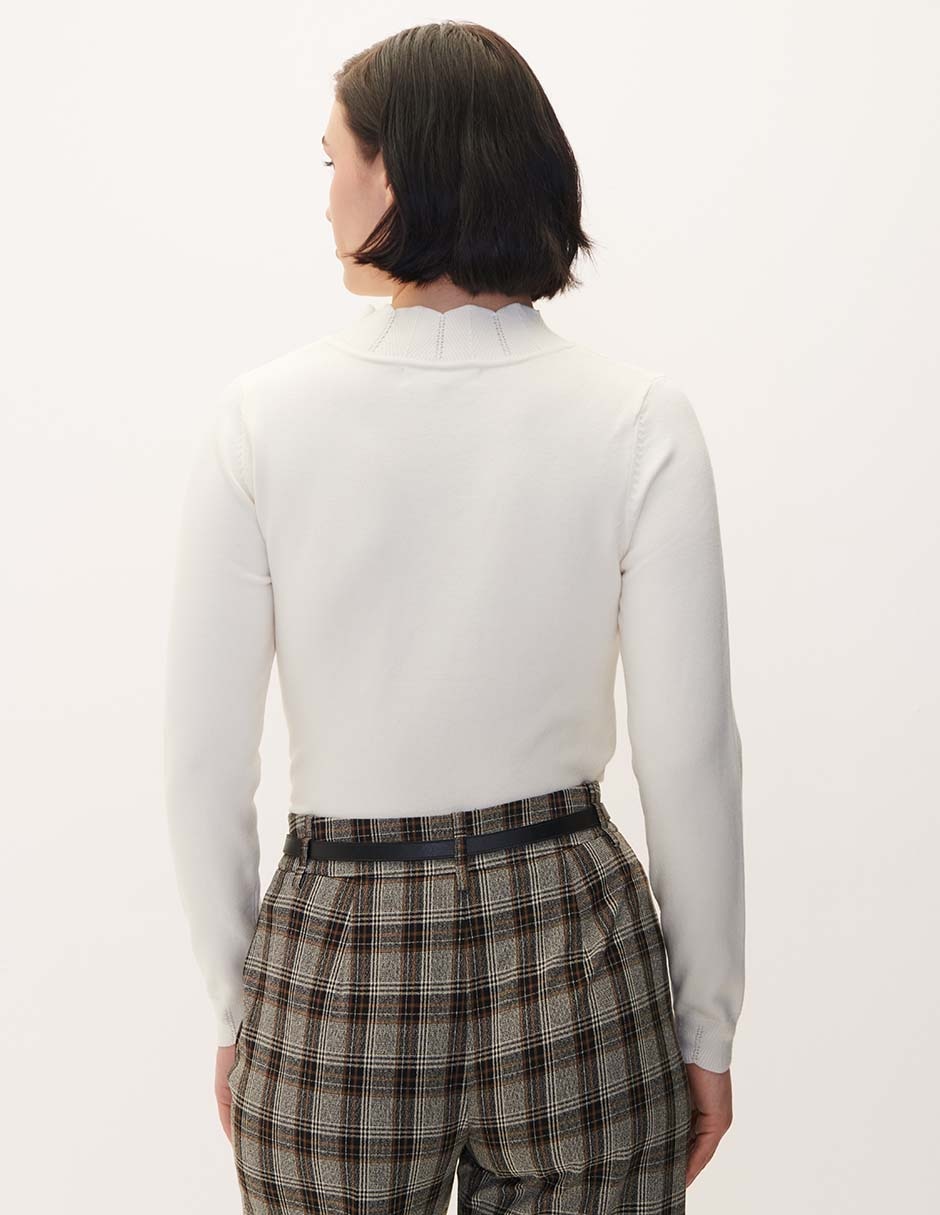 Suéter cuello redondo para mujer 3