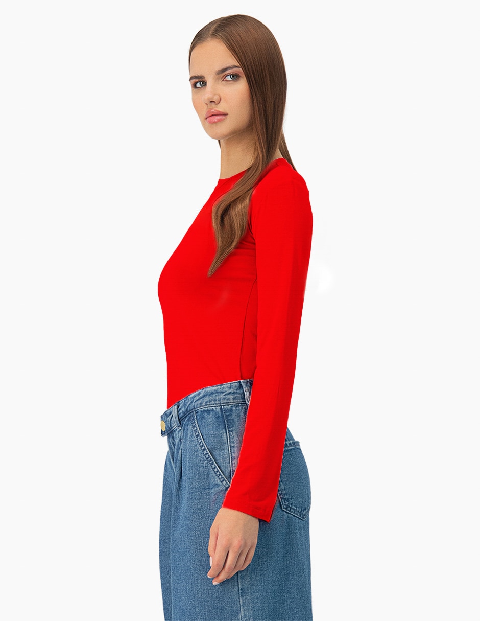 BLUSA IVONNE 10105921 VISCOSA, G, ROJO