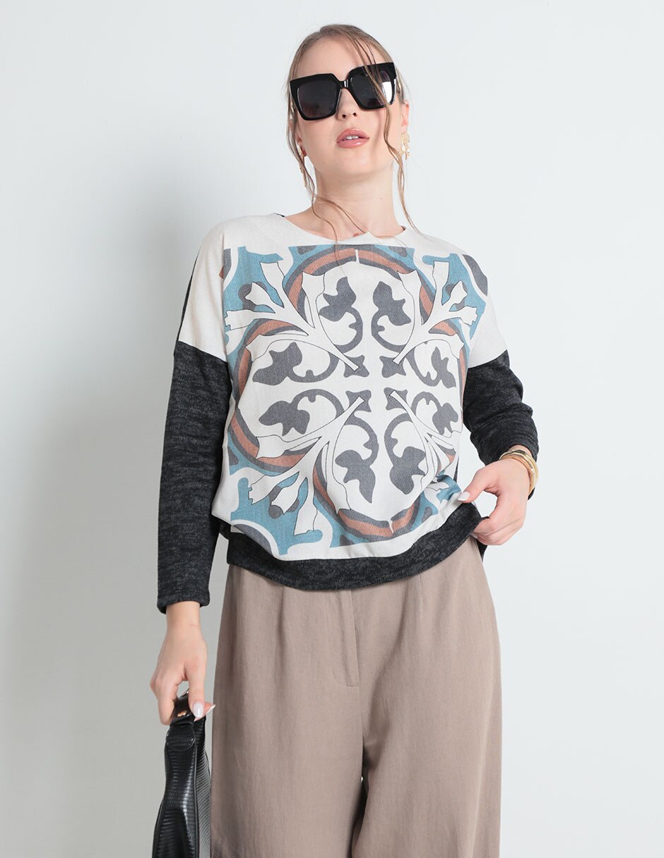 Blusa manga larga para mujer 1