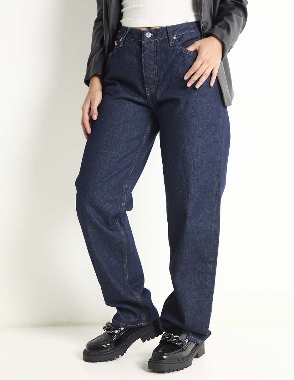 Jeans loose corta cintura para mujer Jeans loose corta cintura para mujer