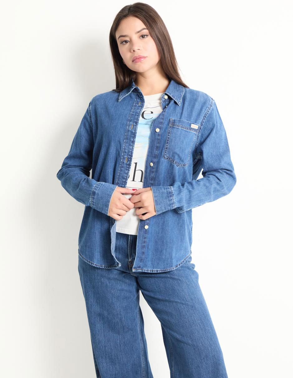 Mujer Liverpool Blusas Ck Para Mujer Blusa Calvin Klein Jeans