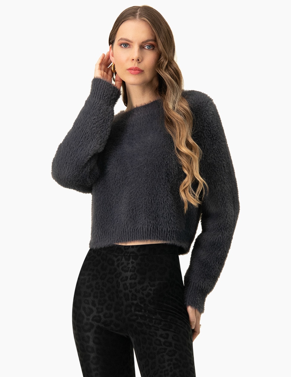 Suéter cuello redondo para mujer Suéter cuello redondo para mujer