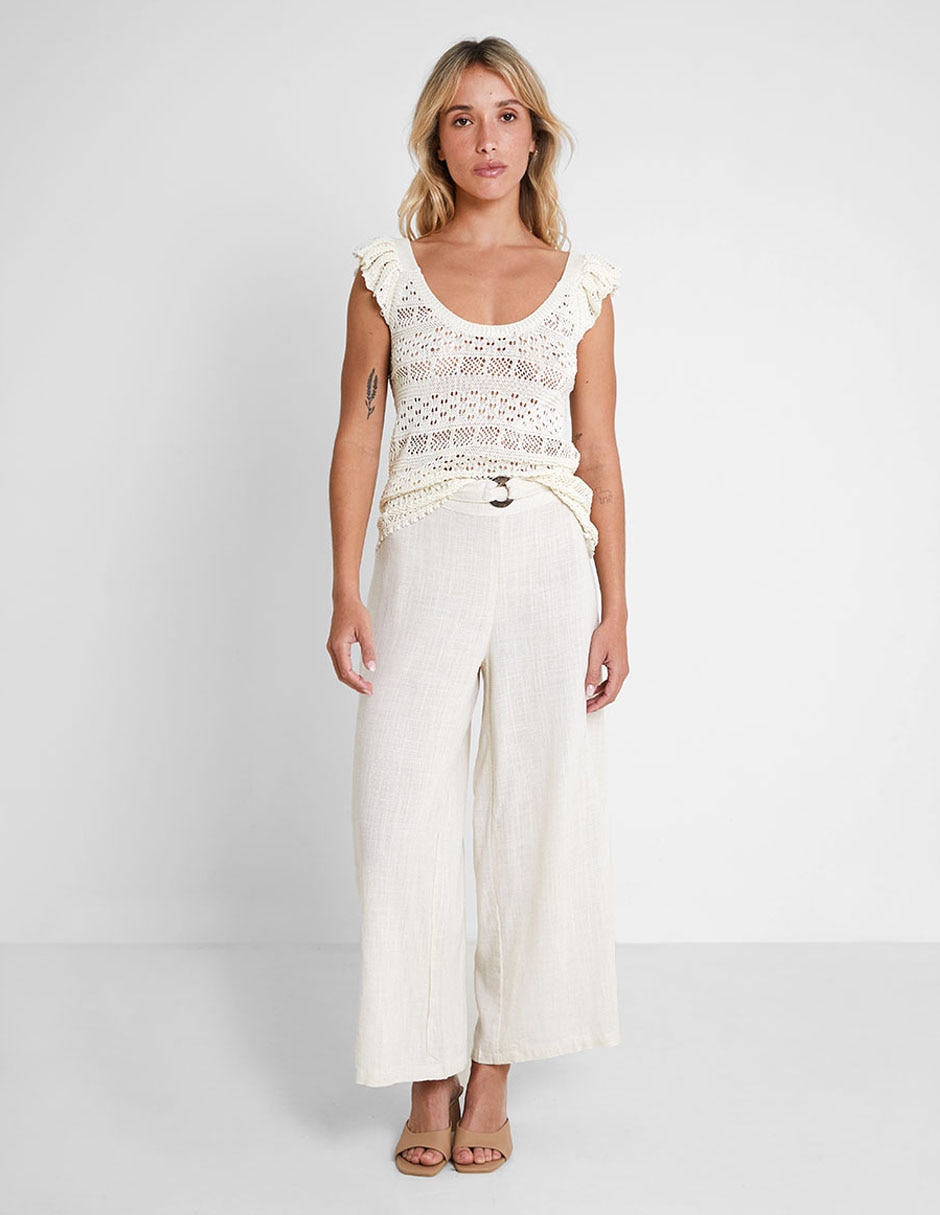 Pantalón relaxed Trucco straight para mujer