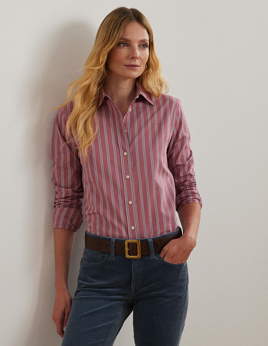 Blusa camisera manga larga para mujer 1