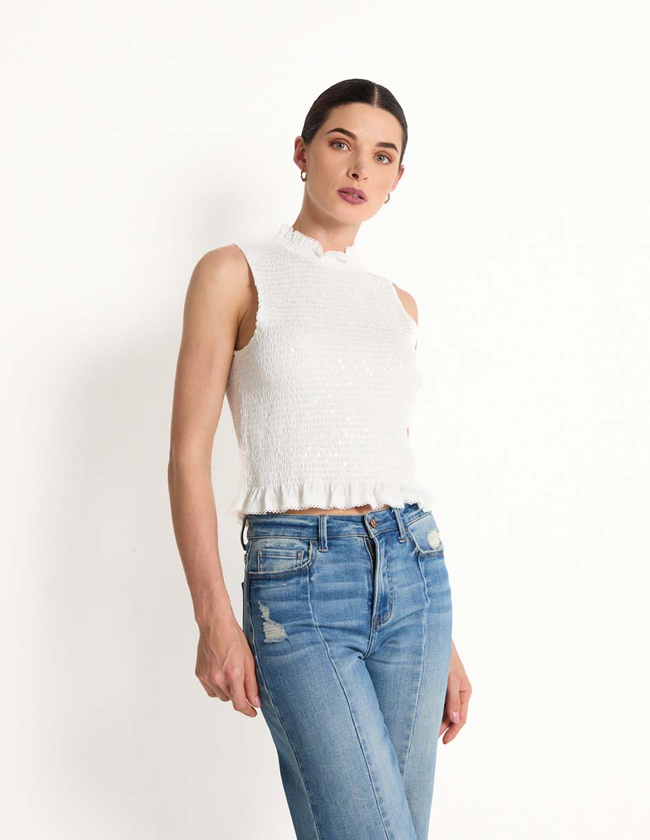 Blusa sin manga para mujer 1