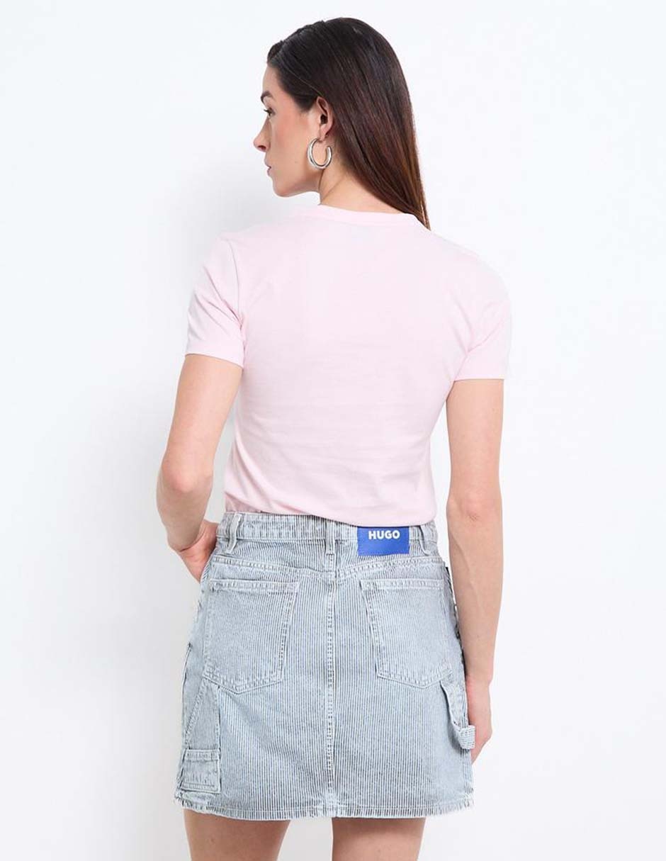 Playera manga corta cuello redondo para mujer 2