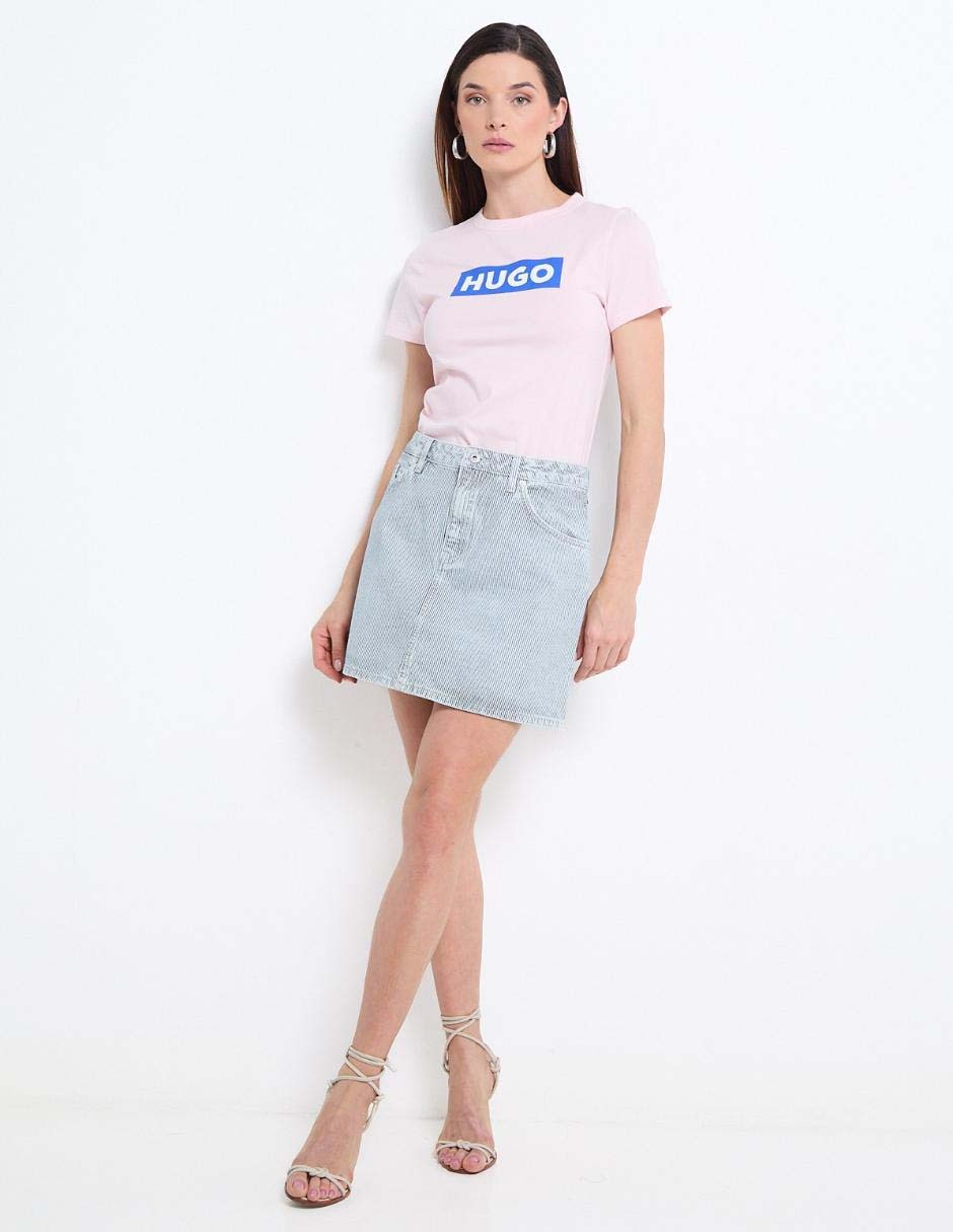Playera manga corta cuello redondo para mujer 3
