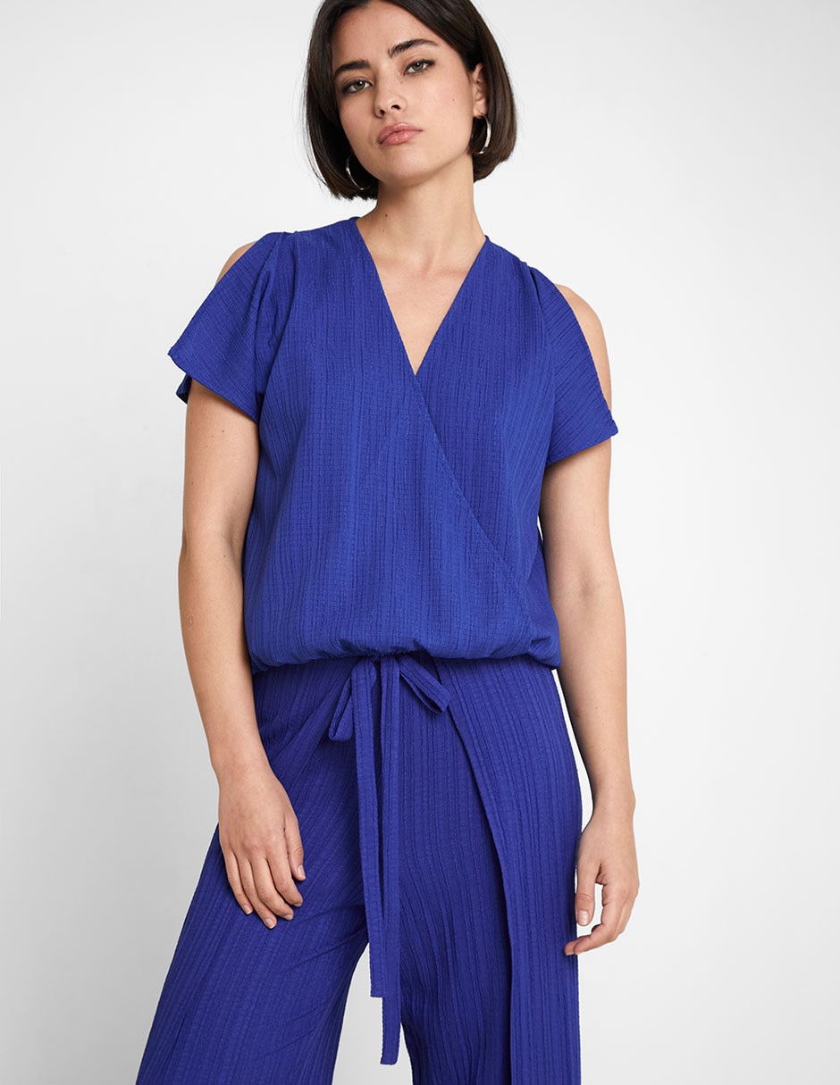 Blusa manga corta para mujer