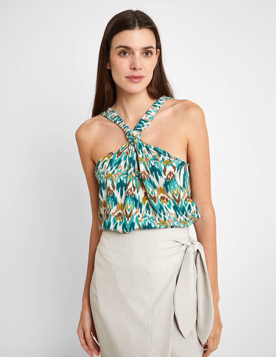 Falda crop a la cintura 5