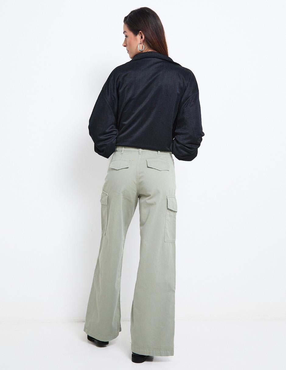 Pantalón cargo relajado para mujer 2