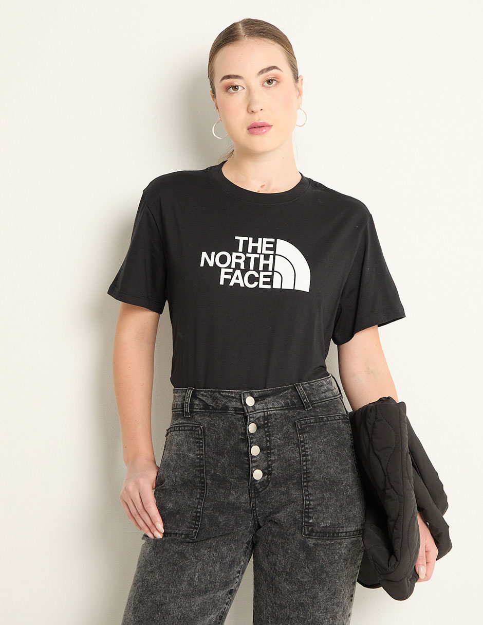 Playera manga corta cuello redondo para mujer