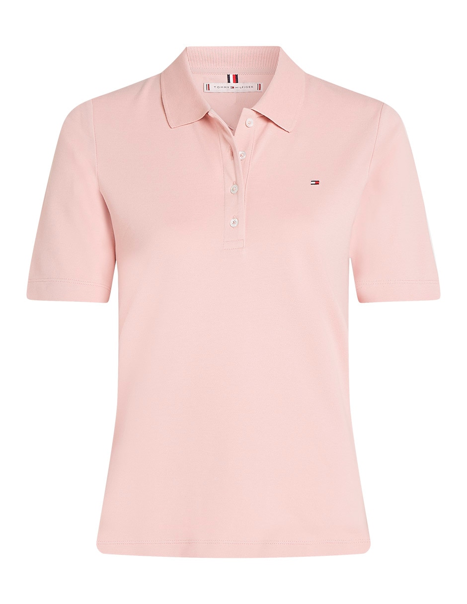 Polo Tommy Playera Tipo Polo Rosa Mujer Playera Tipo Polo Tommy