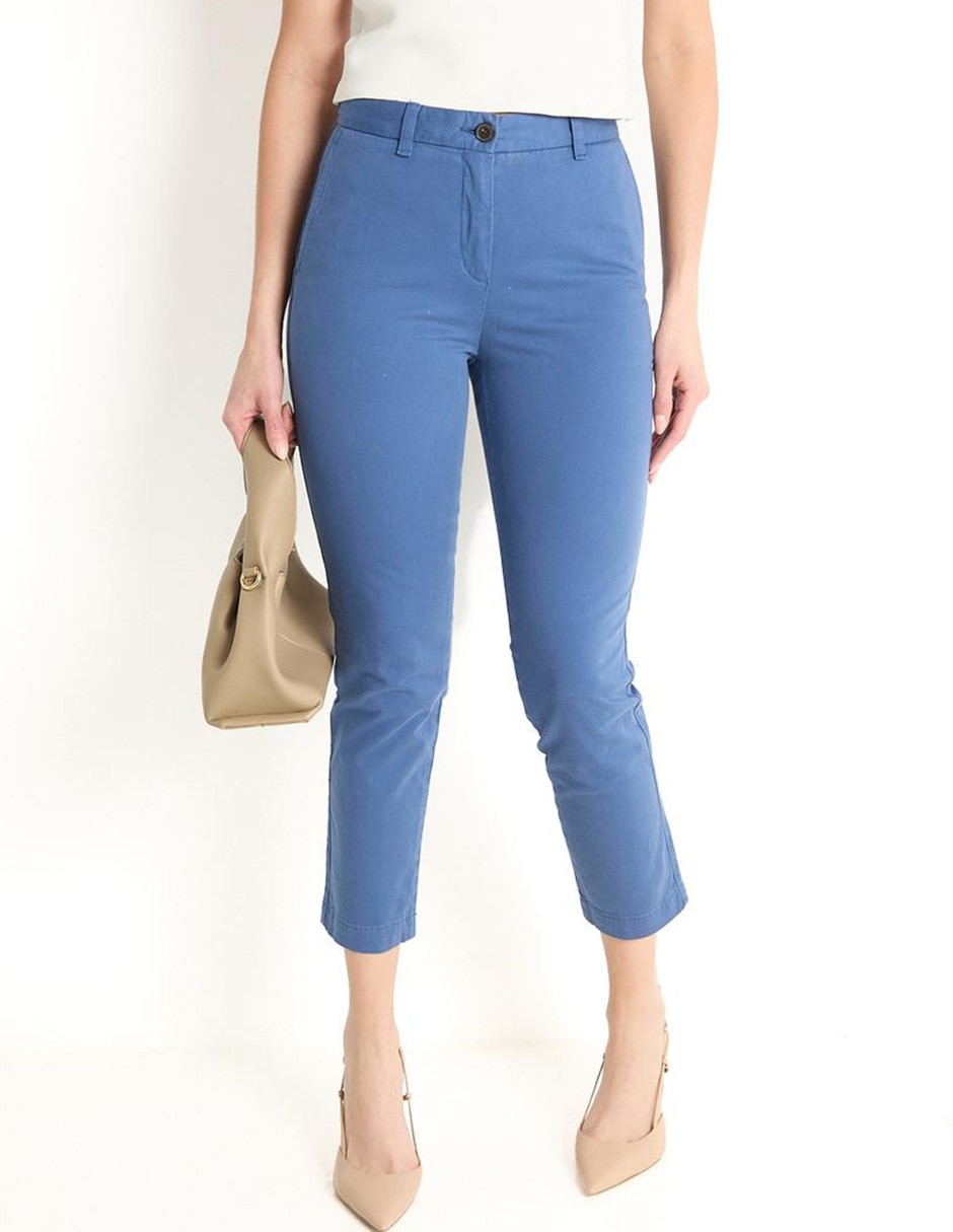 Pantalón capri slim para mujer
