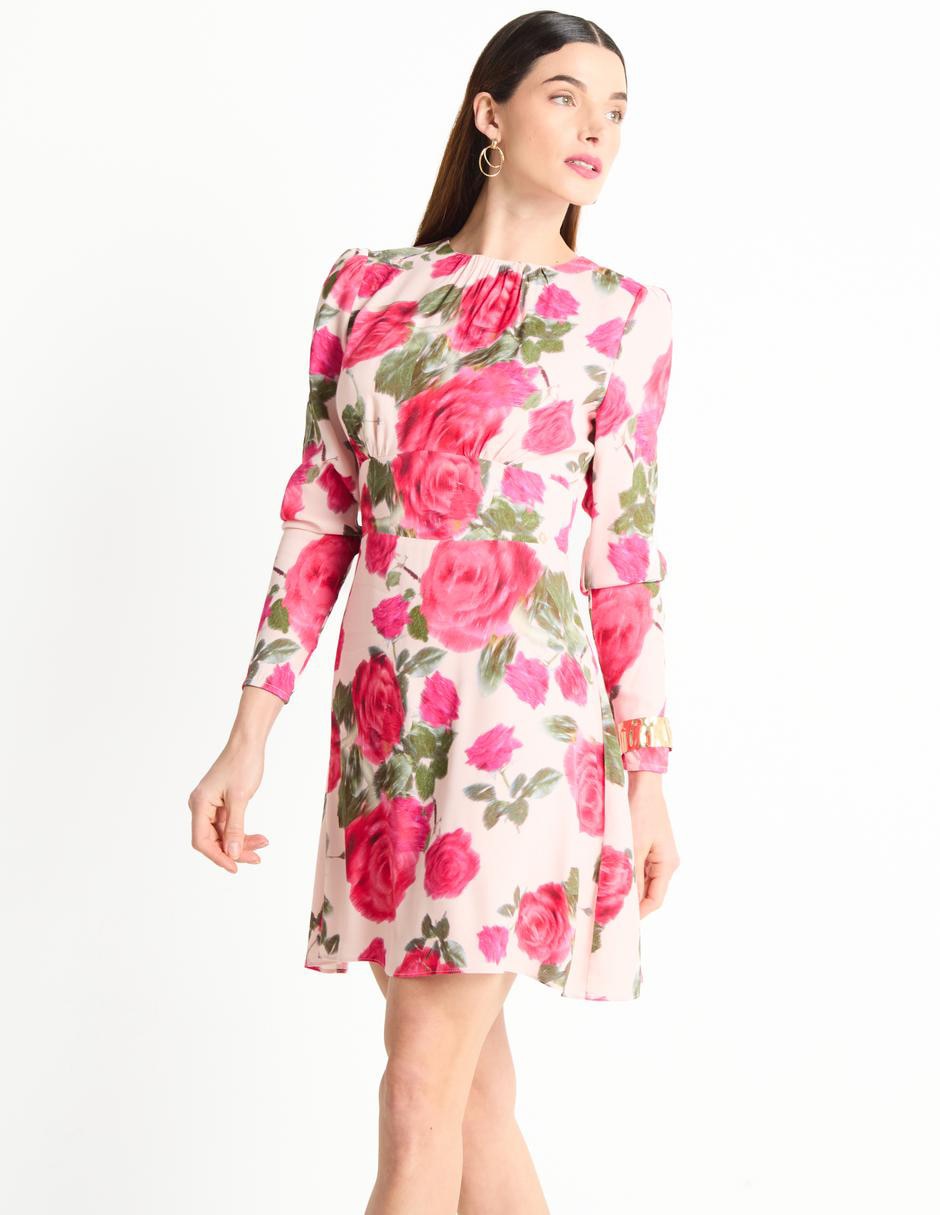 Vestido Maxi Vestido Guess Largo Flores Vestido Mini Casual GUESS