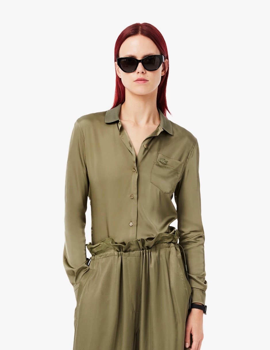 camisa mujer lacoste