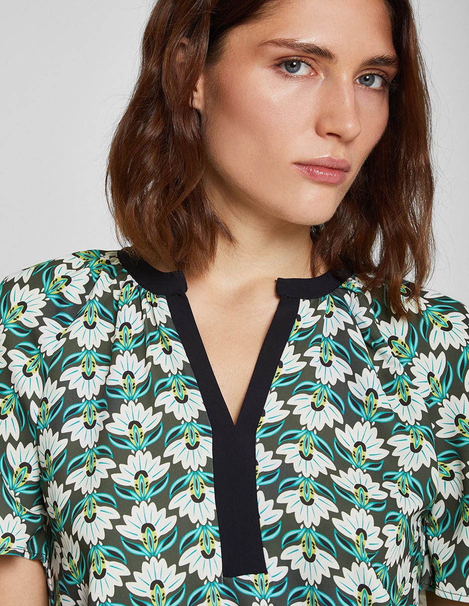 Blusa manga corta para mujer 3