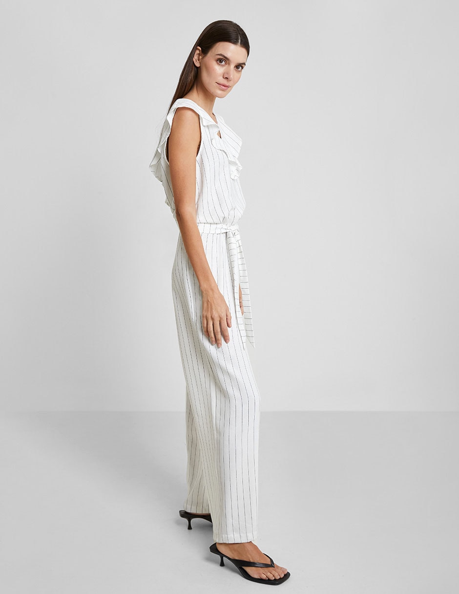 Jumpsuit estampado a rayas para mujer 3