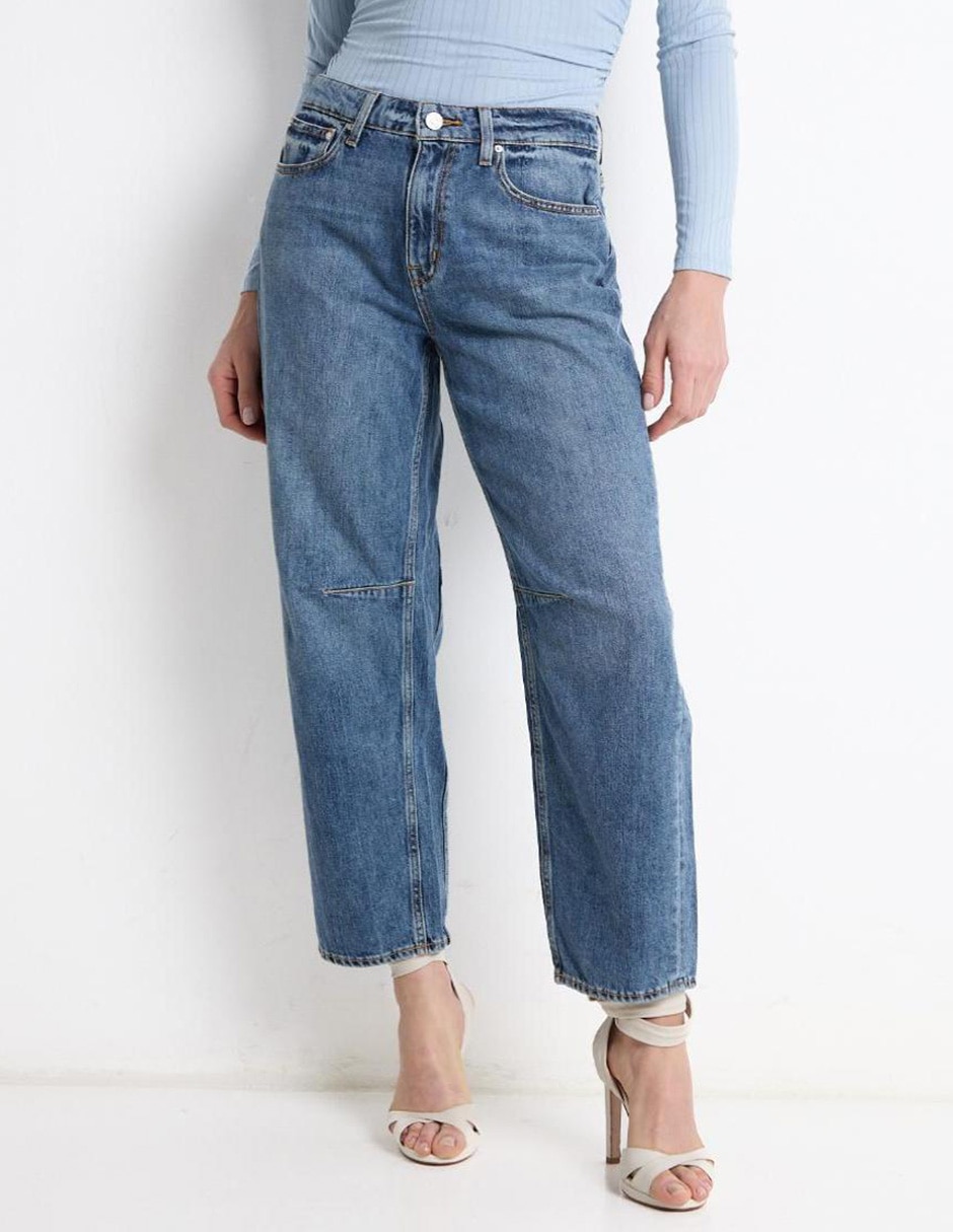 Jeans straight para mujer 1