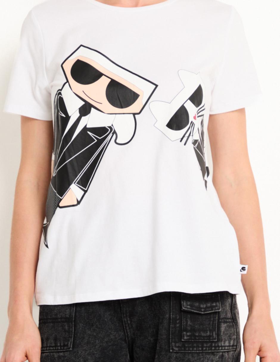 Playera manga corta cuello redondo para mujer 5