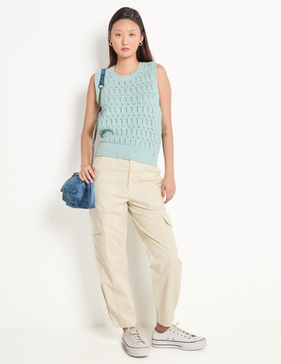 Pantalón cargo slim para mujer 3