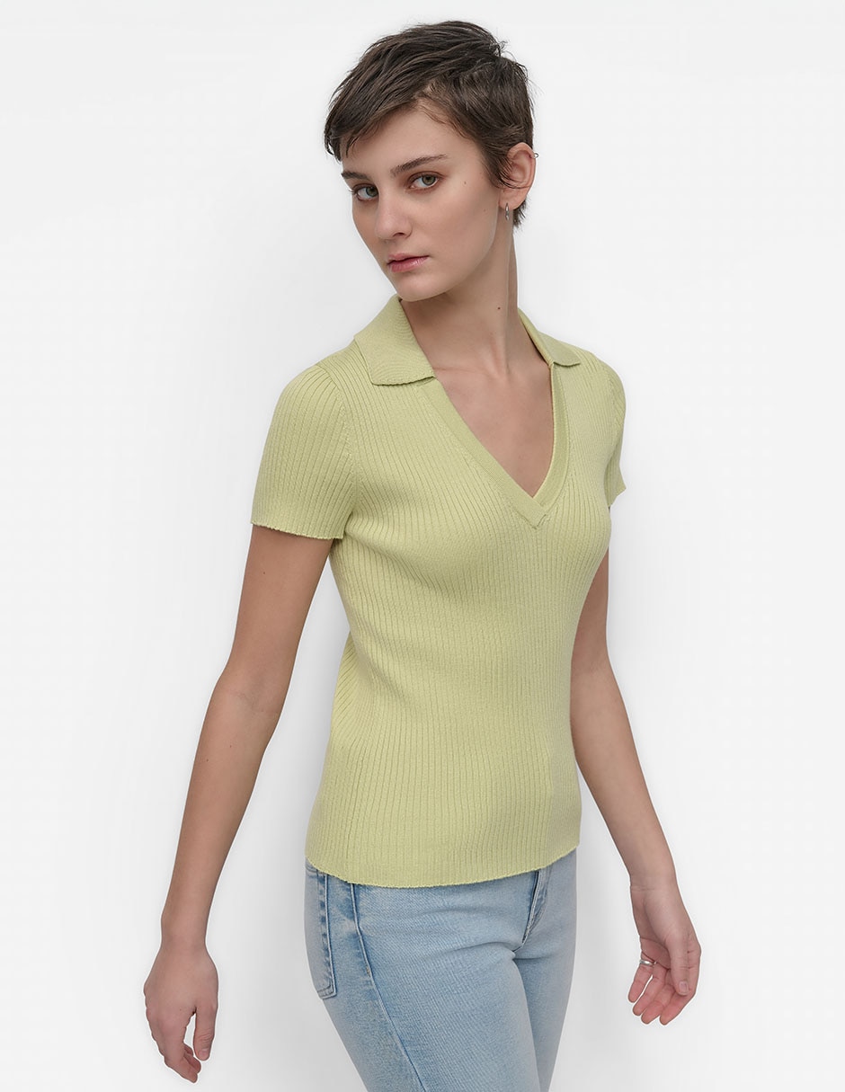 Playera tipo polo para mujer 3