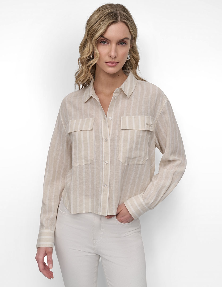 Blusa Dkny Jeans manga larga para mujer