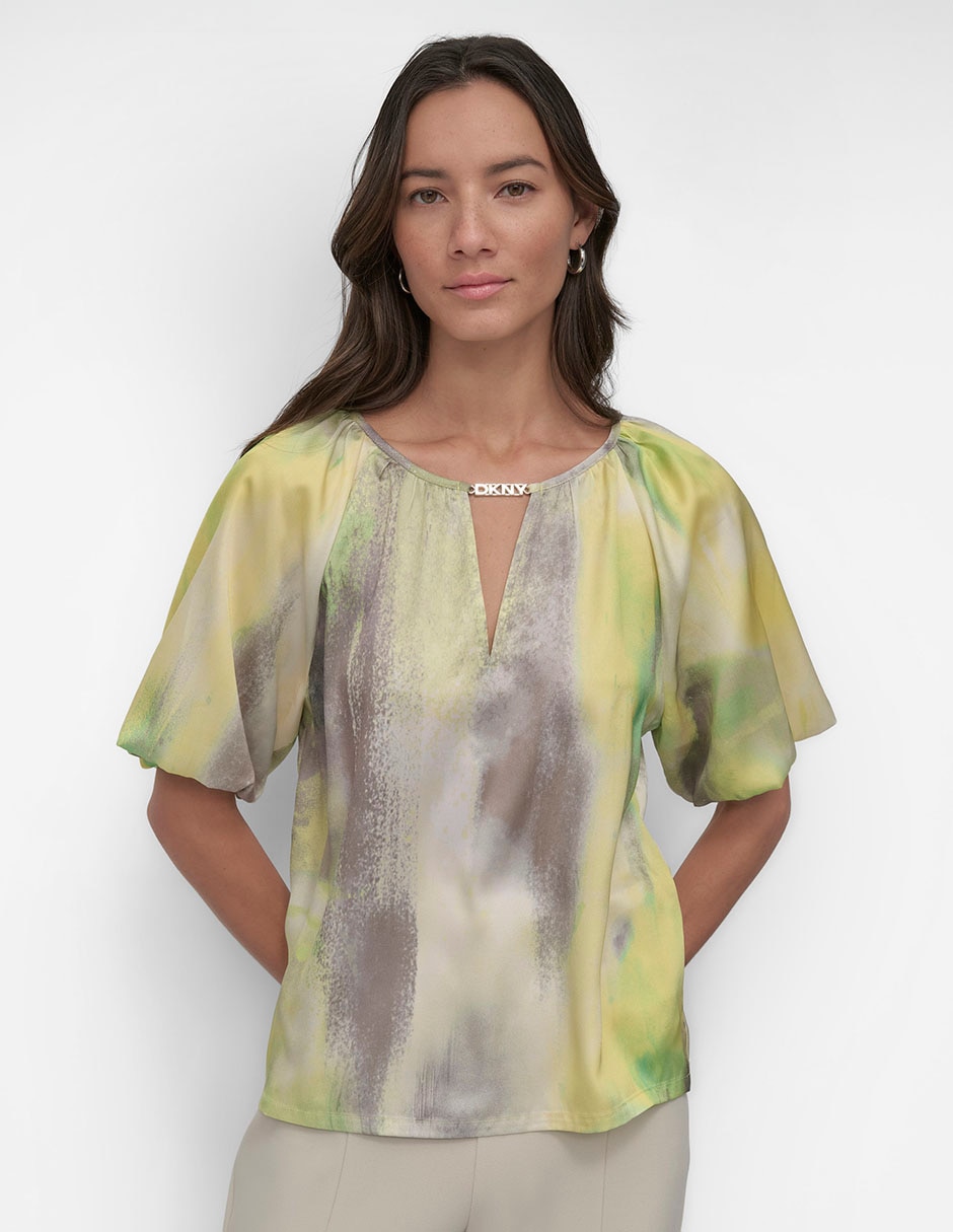 Blusa Dkny manga al codo para mujer