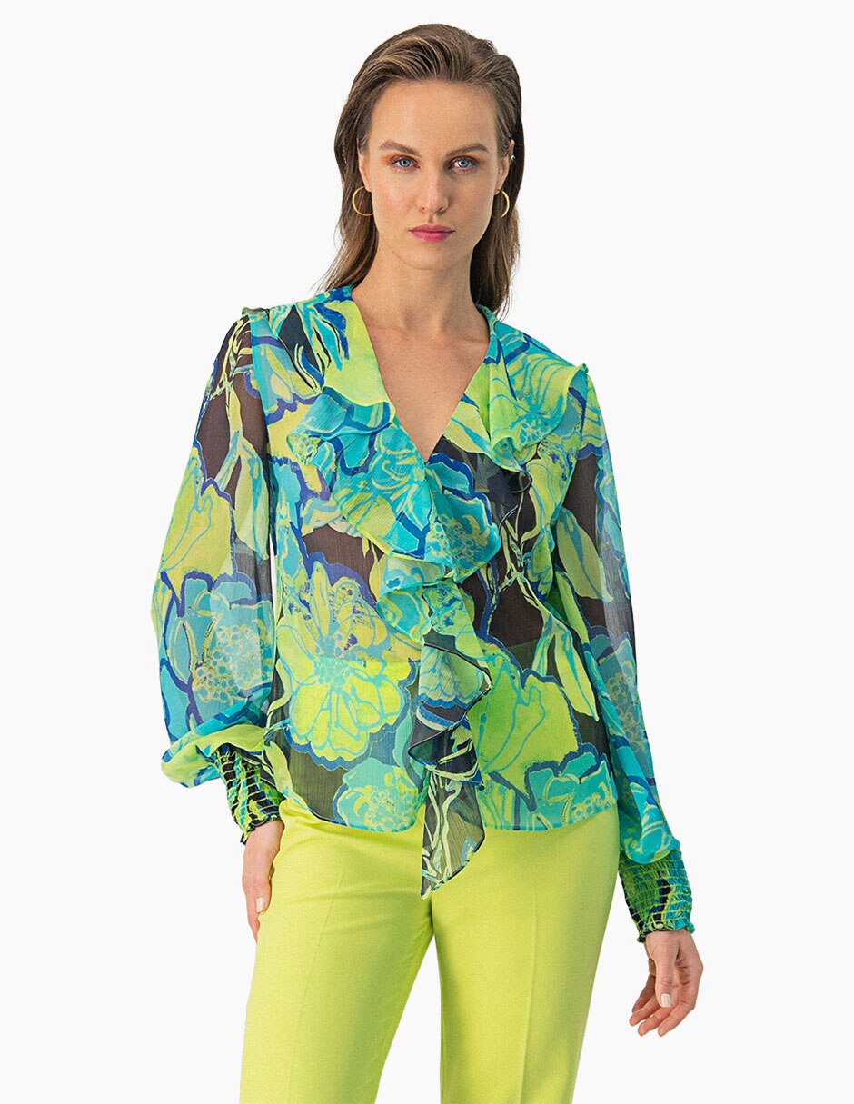 Blusa manga larga para mujer 1