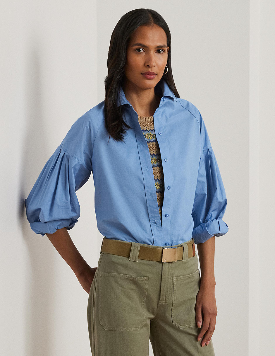 Blusa camisera manga larga para mujer Blusa camisera manga larga para mujer