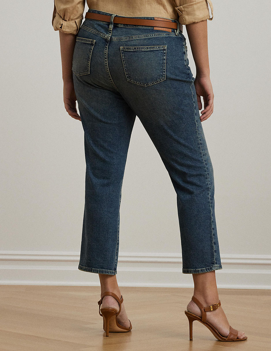 Jeans capri straight para mujer