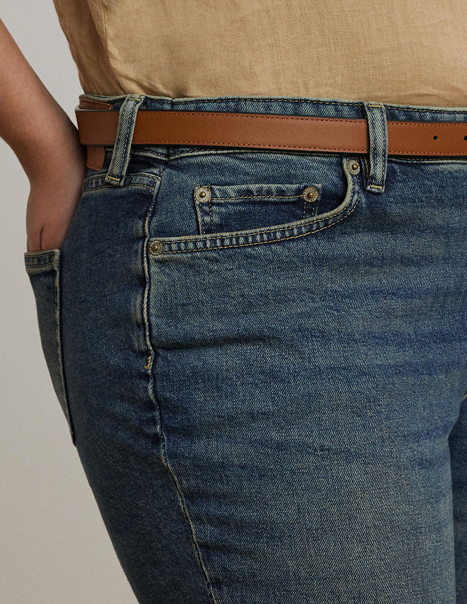 Jeans capri straight para mujer