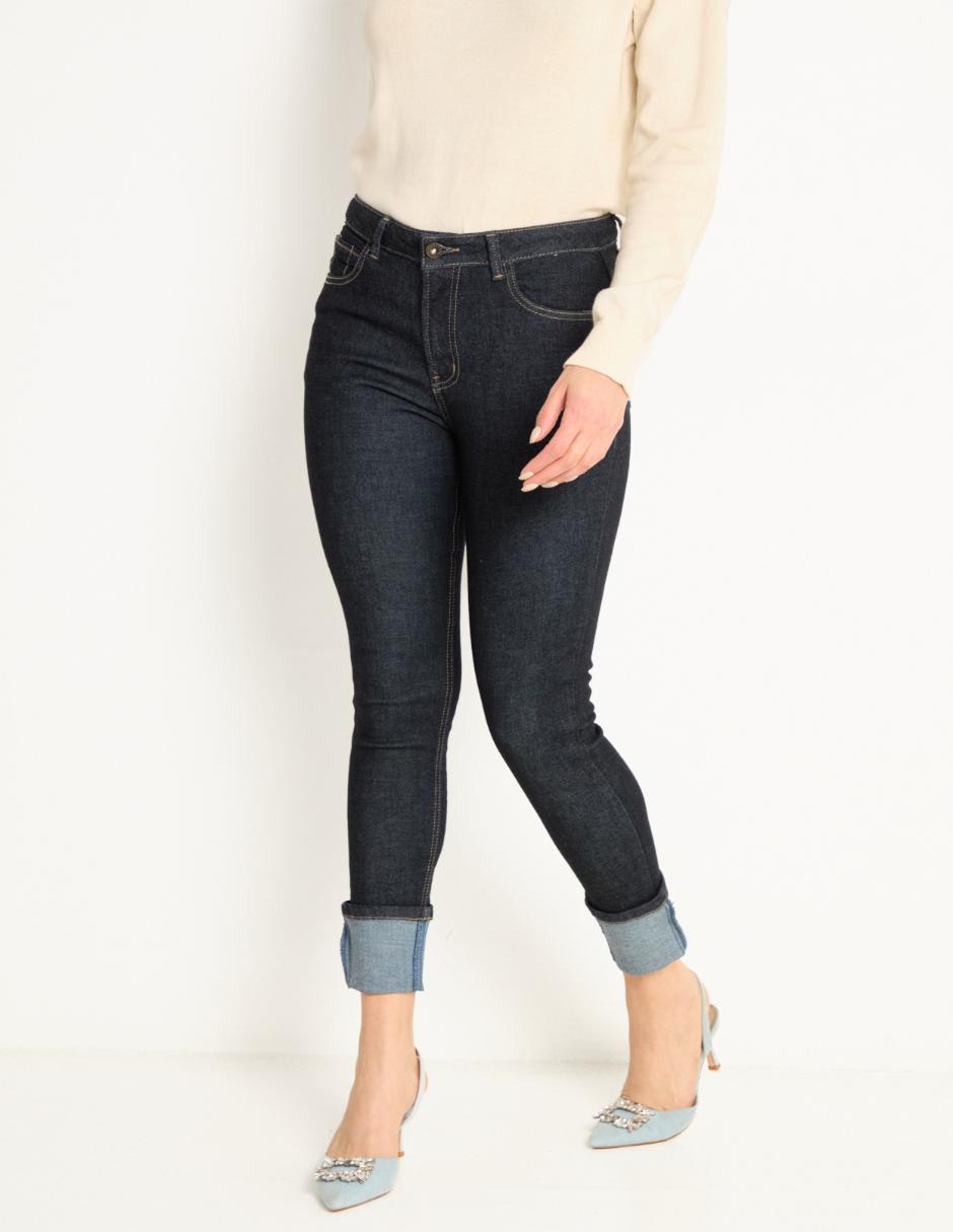 Jeans skinny Ivonn corte cintura para mujer