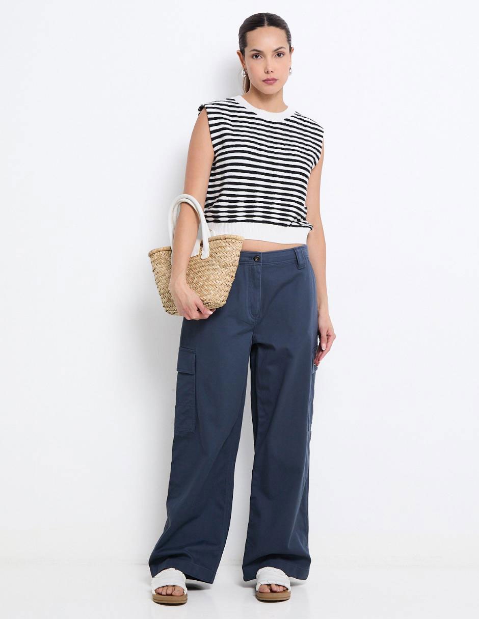 Pantalón cargo relajado para mujer 3