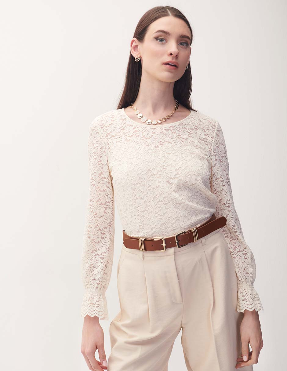 Blusa manga larga para mujer 1