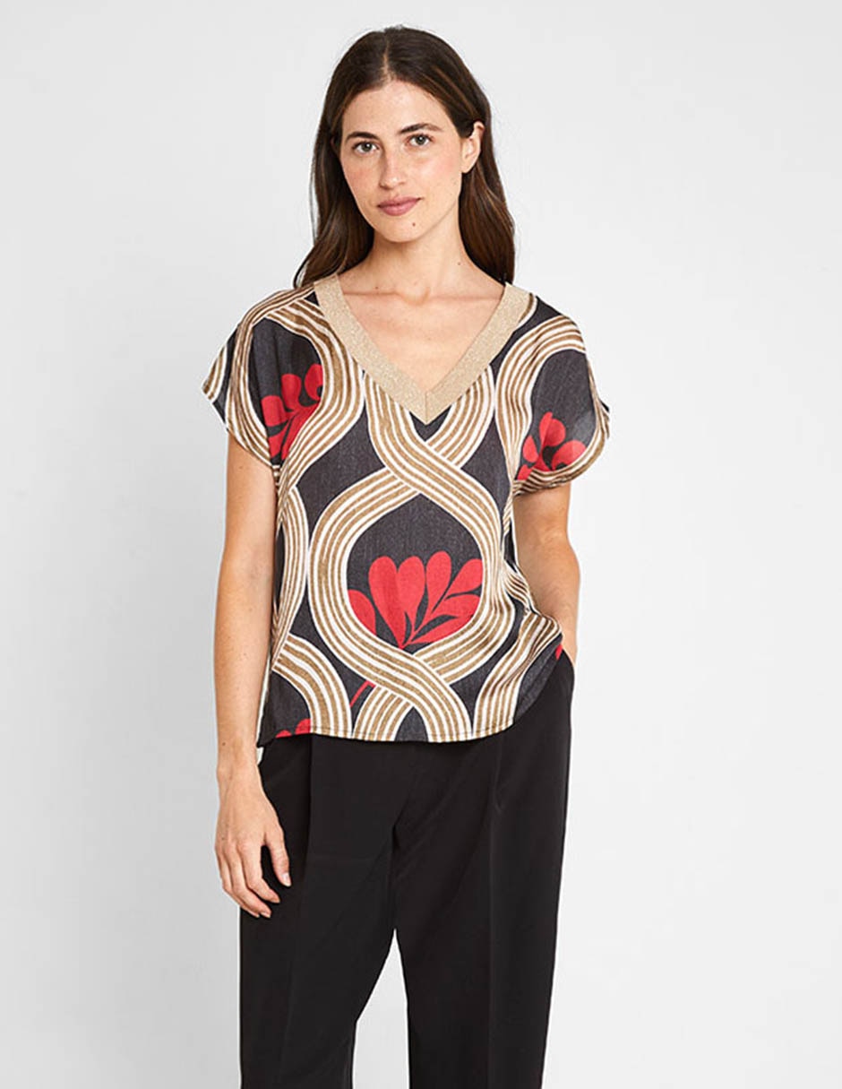 Blusa manga corta para mujer Blusa manga corta para mujer