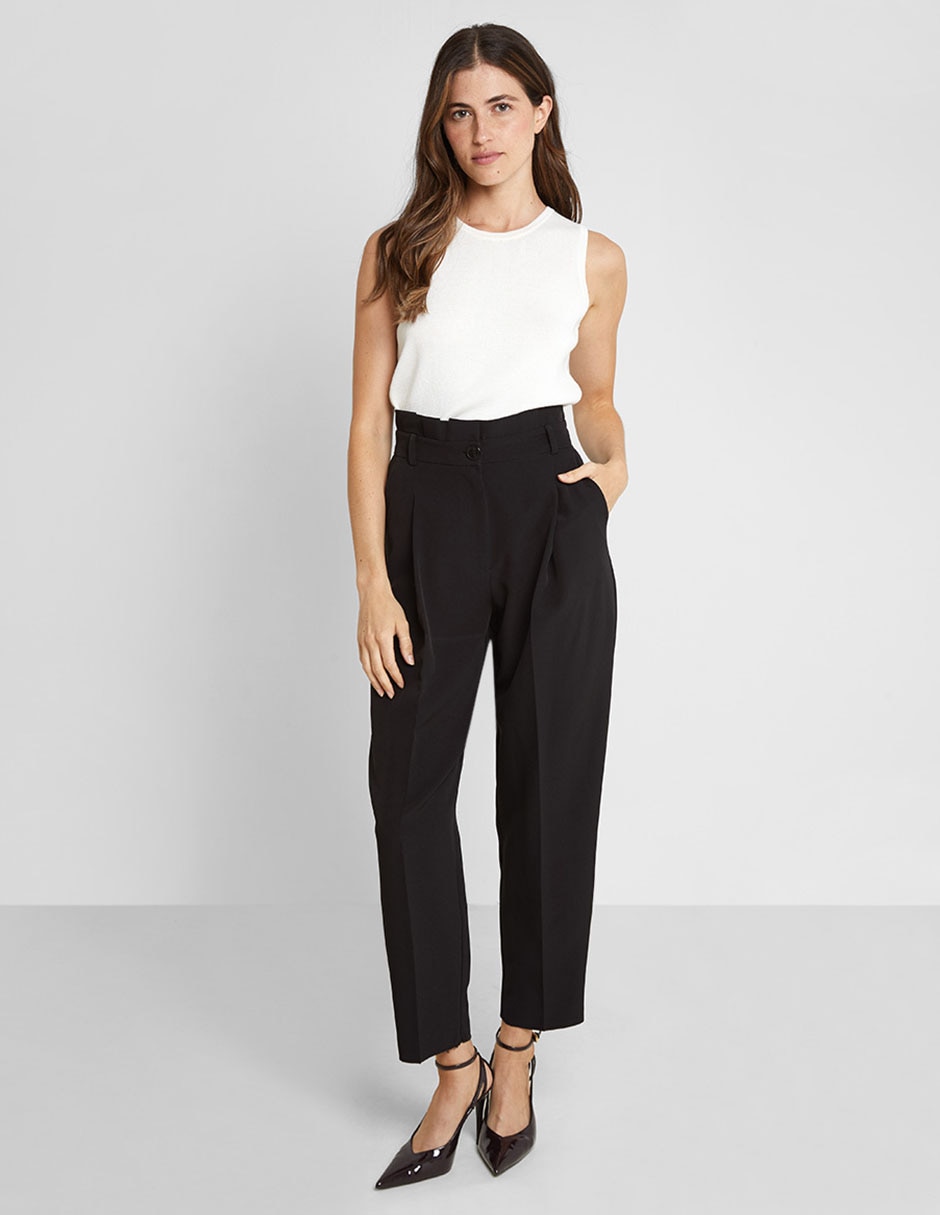 Pantalón de vestir amplio para mujer