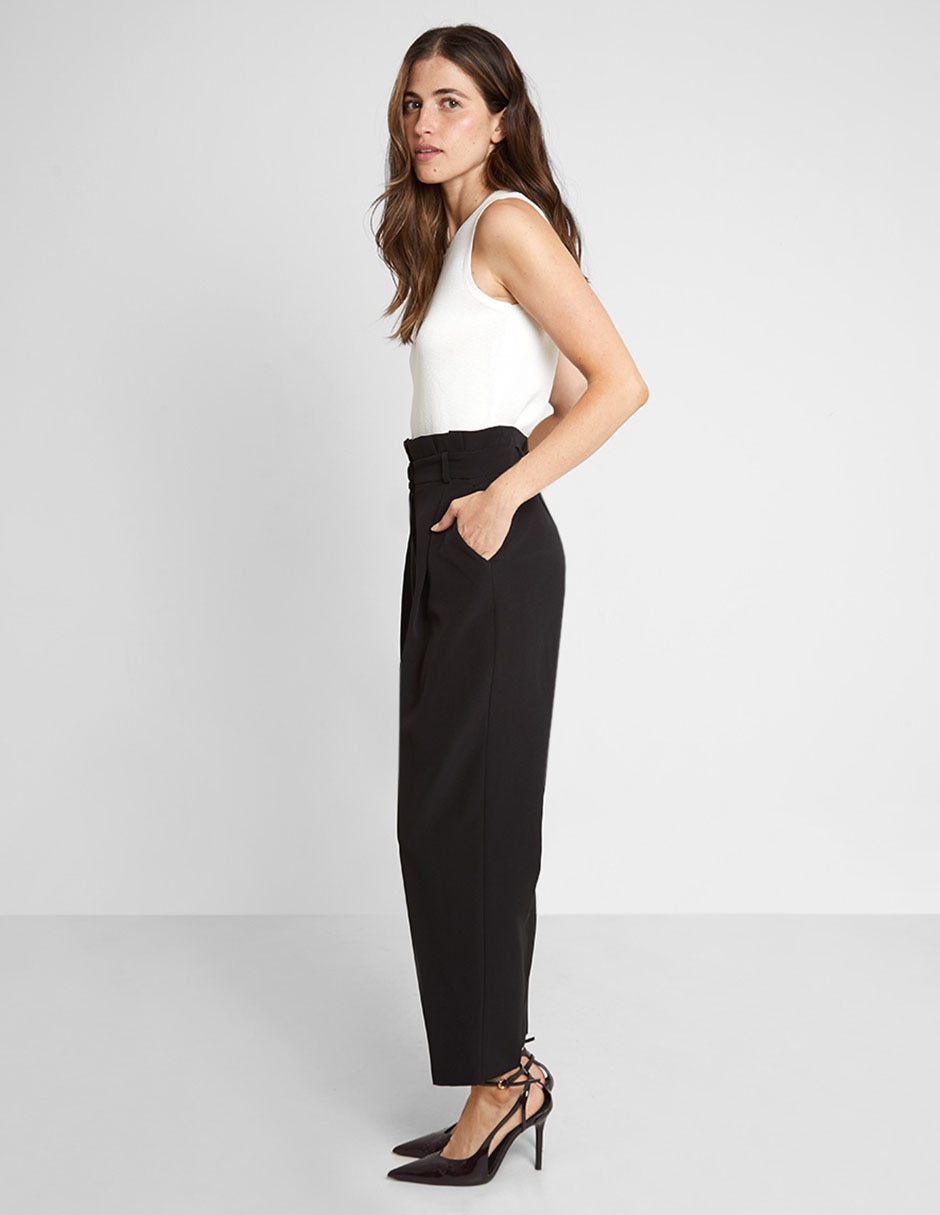 Pantalón de vestir amplio para mujer 4